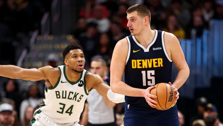 Nikola Jokic Denver Nuggets Giannis Antetokounmpo Milwaukee Bucks