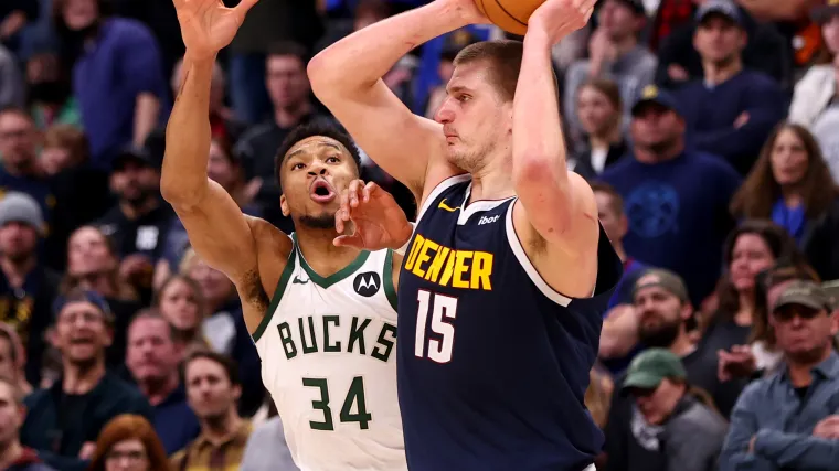 Nikola Jokic Denver Nuggets Giannis Antetokounmpo Milwaukee Bucks