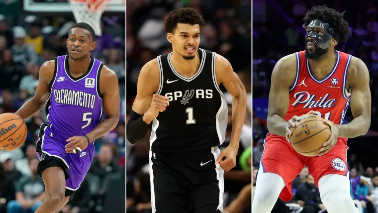 De'Aaron Fox, Victor Wembanyama, Joel Embiid