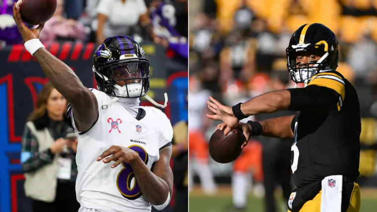 Lamar Jackson Ravens Russell Wilson Steelers 010825