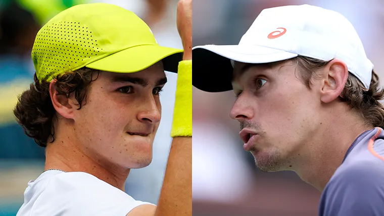 João Fonseca e De Minaur, adversários na terceira fase do Miami Open