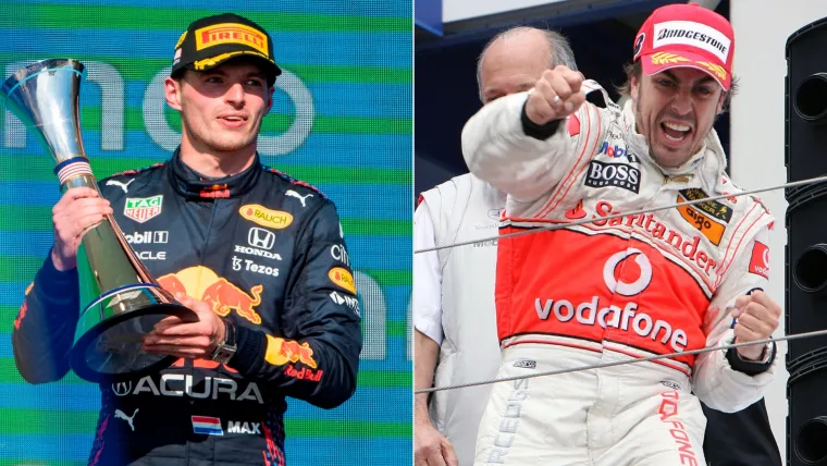 Max Verstappen and Fernando Alonso