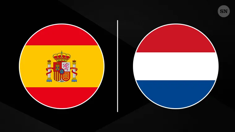 Bandeiras de Espanha e Holanda