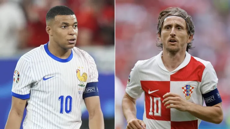 Kylian Mbappe and Luka Modric