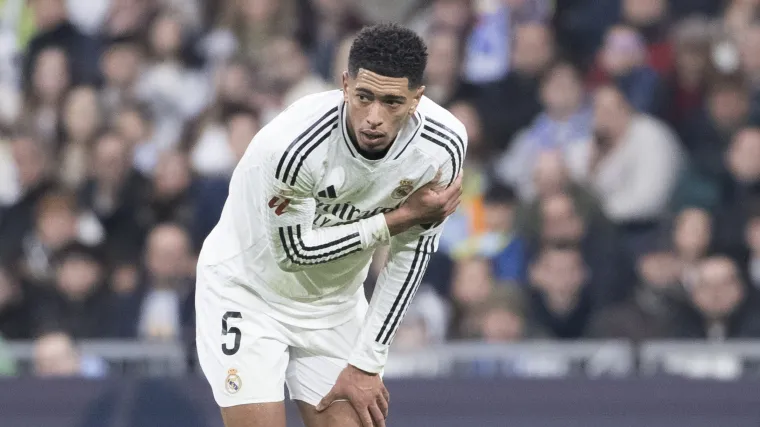 Jude Bellingham of Real Madrid with shoulder injury