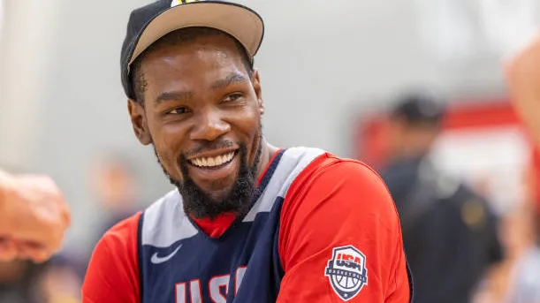 Kevin Durant spotted wearing Boston sports hat at WNBA game image