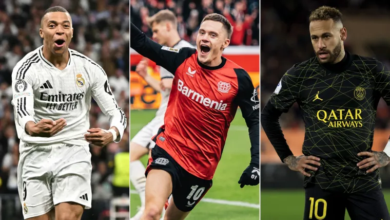 Kylian Mbappe, Florian Wirtz, Neymar