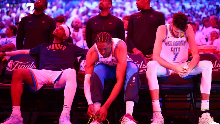 Shai Gilgeous-Alexander, Jalen Williams and Chet Holmgren
