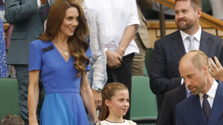 Kate Middleton, Prince William, and Princess Charlotte