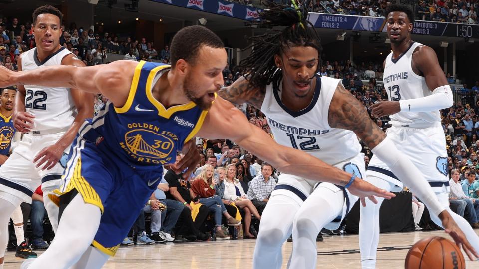 Stephen Curry Golden State Warriors Ja Morant Memphis Grizzlies