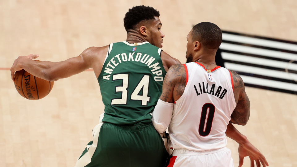 Giannis Antetokounmpo (Milwaukee Bucks), Damian Lillard (Portland Trail Blazers)