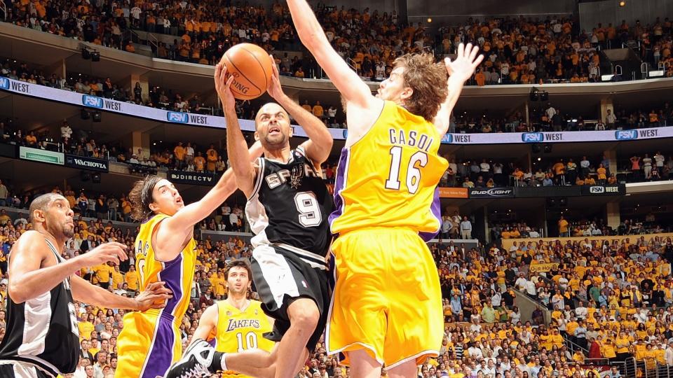 Tony Parker and Pau Gasol